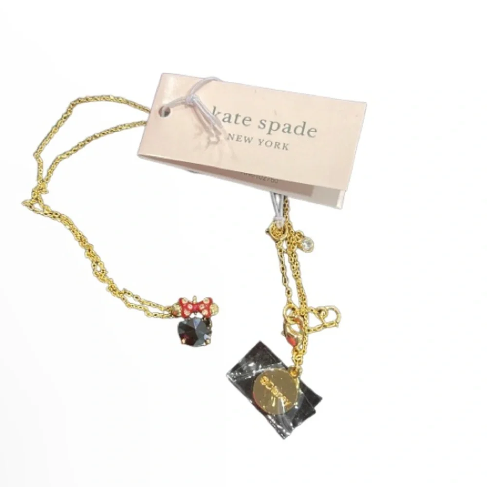 Disney X Kate Spade New York Minnie Black Pendant Necklace - Picture 4 of 4